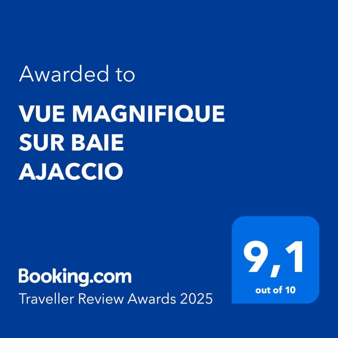 Vue Magnifique Sur Baie Ajaccio Lägenhet Porticcio  Exteriör bild